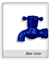 Blue Color PVC Common Short Faucet